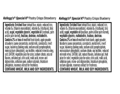 Kellogg'S Special K Pastry Crisps, Strawberry and Blueberry 60 Ct, Each Pack - Picture 3 of 6