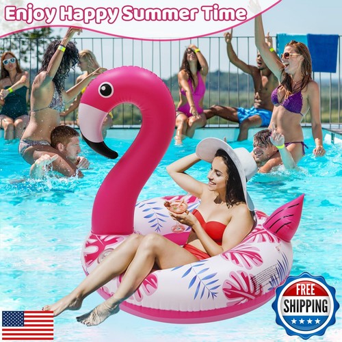 Aufblasbarer Flamingo Pool Schwimmer mit Beleuchtung, batteriebetrieben Flamingo Swim T - Bild 2 von 5