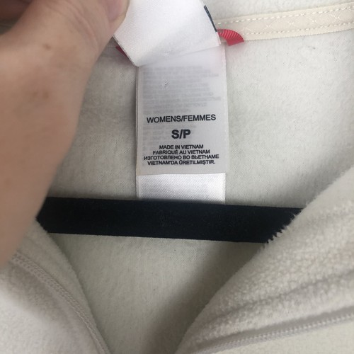 The North Face Womens White Polartec 1/4 zip Long Sleeve Fleece Thermal Size S - Picture 7 of 7