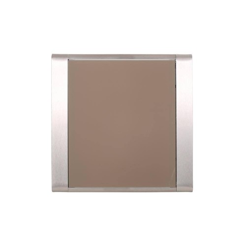 Noble House Outdoor Side Table 18" H X 20" W, Square Aluminum Material In Silver - Picture 4 of 8