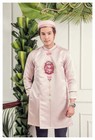 Áo Dài Lụa Nam Hình Chim Hạc - Size Xl