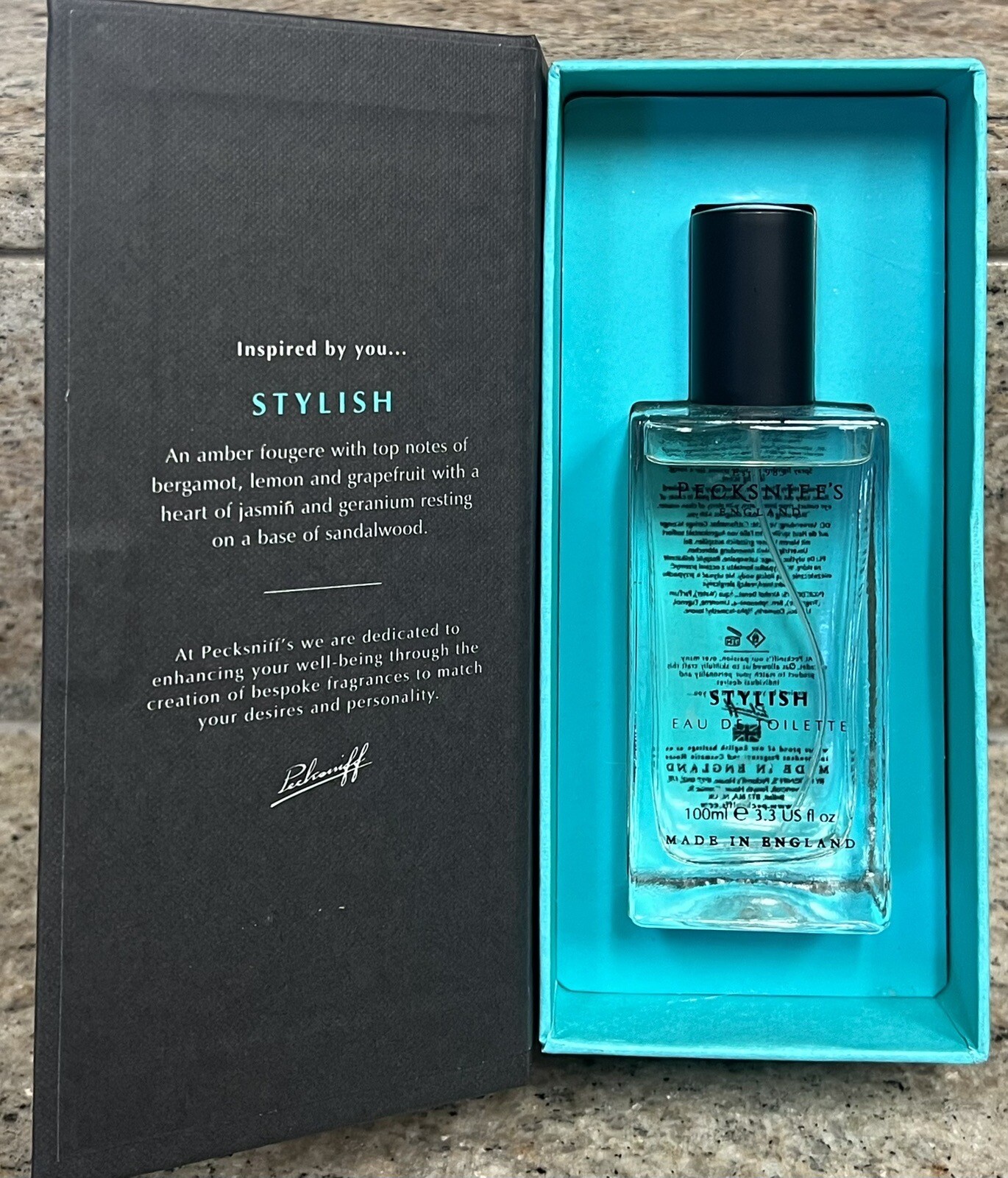 Pecksniff's England Stylish Eau de Toilette Cologne Spray for Men 3.3