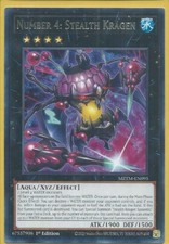 Yugioh Number 4: Stealth Kragen Rare MZTM