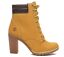 thumbnail 1  - Timberland Women&#039;s Tillston 6 inch High Heel Wheat Leather Boots Style A1KJH  