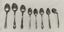 Set Of 8 Miscellaneous Flatware Stainless 