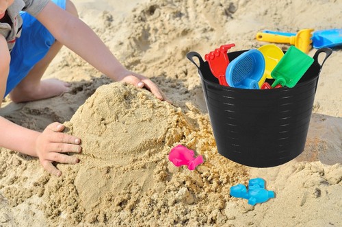 45L Seileimer + 20L Flexible Flexi Wanne mit Griff Haus Garten Aufbewahrung Fütterung - Bild 42 von 111