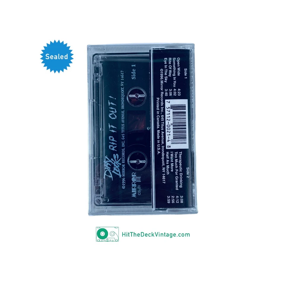 Dirty Looks - Rip It Out Cassette Tape (1996) US 1st Hard Rock SEALED - Image 2 of 3