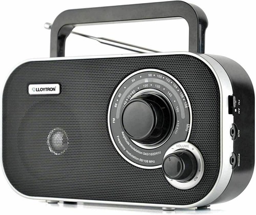 LLOYTRON CALYPSO 2 BAND AM/FM TRAGBARES RADIO SCHWARZ MIT INTEGRIERTEM TRAGEGRIFF - Bild 4 von 4