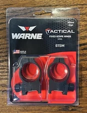 Warne® Scope Mounts Rings Tactical 30MM / High Matte Picatinny or Weaver 615M