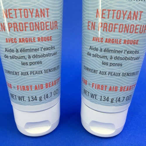 FAB First Aid Beauty Deep Cleanser With Red Clay 4.7 oz (Lot of 2) - Picture 3 of 6