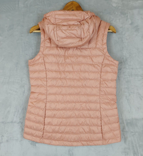 KATHMANDU Youth Puffer Vest Size 10 600 Fill Power Pink Hooded Vest Sleeveless - Picture 10 of 10