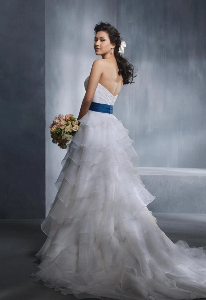 ALFRED ANGELO  Diamond White wedding dress Style 2299 sz 18 Beautiful dress❤️ — 第 2/4 张图片