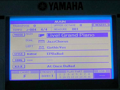 Do Yamaha DGX520 DGX-520 MM8 Zamiennik LCD Wu967500 - Zdjęcie 1 z 5