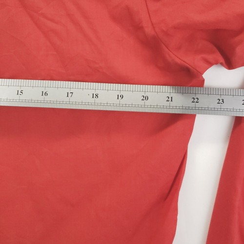 Open Range by Karman Shirt Men Large Red Western Pearl Snap Long Sleeve Pocket - Picture 8 of 9