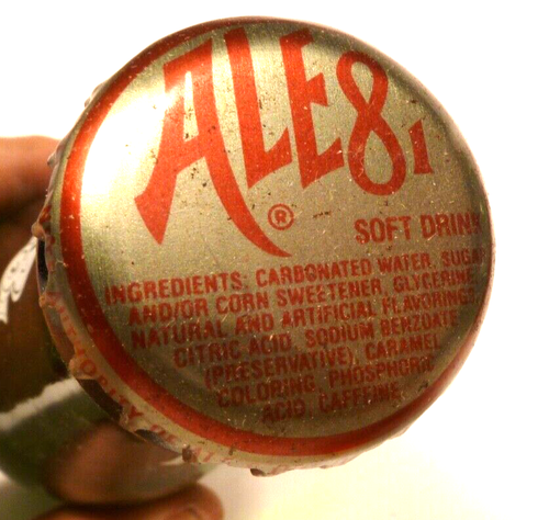 Vintage ACL Soda Flasche: grüne volle Flasche ALE-8-ONE von WINCHESTER, KY - 12 Unzen - Bild 4 von 4