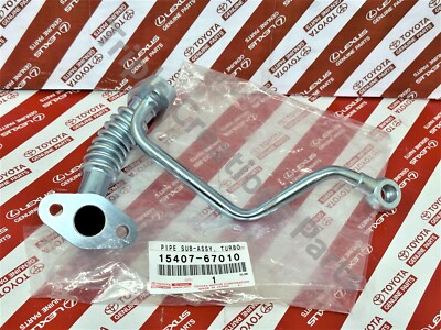 TOYOTA GENUINE 15407-67010 PIPE SUB-ASSY, TURBO OIL INLET