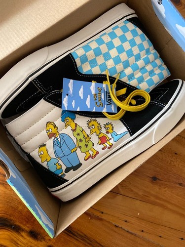 VANS Sk8 hi Simpsons Special Edition Shoe, US Men's 8.5, US Women's 10 2020 - Picture 7 of 9