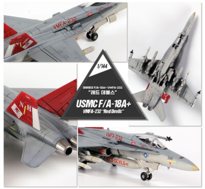 Academy 1/144 USMC F/A-18A+ VMFA-232 RED DEVILS Aircraft