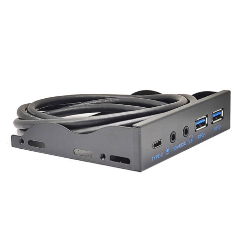 Unidad de disquete JMT 3.5 pulgadas USB3.2 Gen2 panel frontal 10 Gbps con puerto de audio puerto USB-C - Imagen 5 de 12