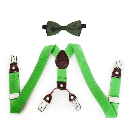bow tie & suspender set for new born Baby Toddler Kids Boys Girls - Picture 138 of 232