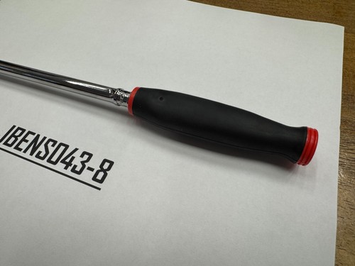 Snap-on Tools NEW RED 1/4" Drive Soft Grip Extra-Long Fixed Head Ratchet THLL72 - Picture 6 of 11