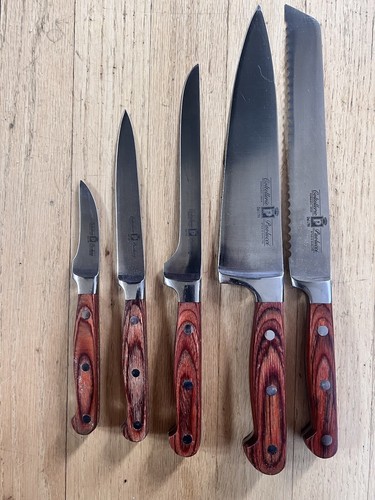 Coltellerie Paolucci Set 5 Messer geschmiedeter Stahl italienisch hergestellt top. - Bild 6 von 12