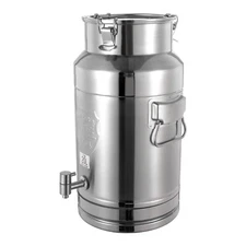 Milk Can Storage Bucket Wine Oil Barrel Canister Dispenser 304 Stainless Steel