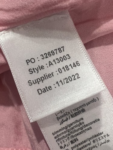 Sonia Rykiel Paris Teen Girls Skirt Pink Embroidered Lips Rouge A Line 14 - Picture 11 of 15