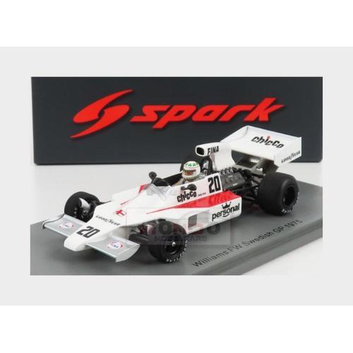 1:43 SPARK Williams F1 Fw #20 Sweden Gp 1975 D.Magee White Red S7488 Modellbau - Bild 2 von 2