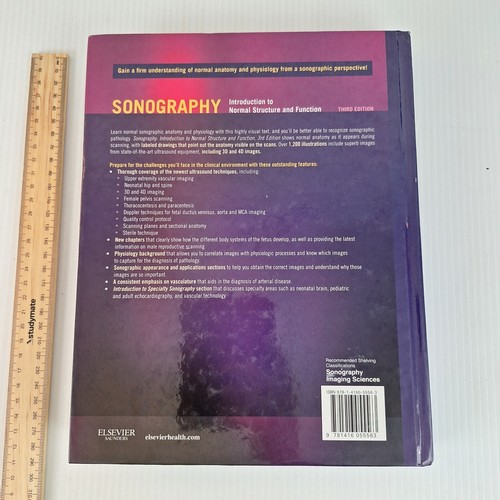 Sonography: Introduction to Normal Structure and Function 3rd Edition HC - Picture 2 of 17