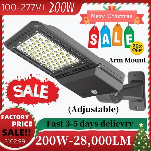 Outdoor LED Stadium FloodLights 300W 200W Wall Mount Parking Lot Light, 100-277V - Picture 10 of 73