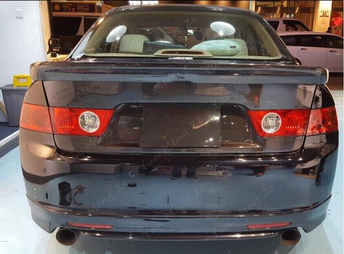 For Acura TSX Accord CL7 CL9 Real Carbon Fiber Rear Wing Trunk Spoiler 2004-2008 - Picture 3 of 11