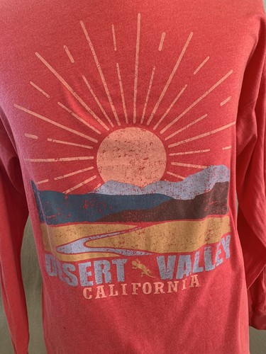 Vintage Look California Desert Valley Long Sleeve Tshirt Shirt for Adults Med - Picture 2 of 6