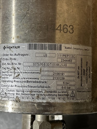 PENTAIR SUDMO S375-SE-E-30-T-XX-68,LN-AS 111PEP113C, 2344463 (NW1) - Picture 4 of 6