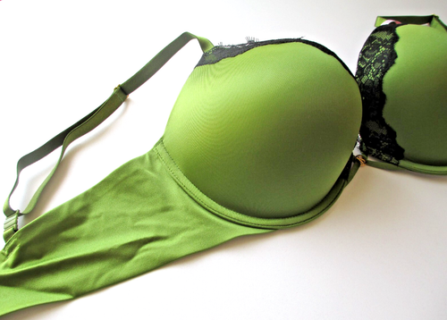 VICTORIA'S SECRET VERY SEXY Bombshell Add 2 Cup Push-Up Bra & Panty Set VS Green - Picture 4 of 11