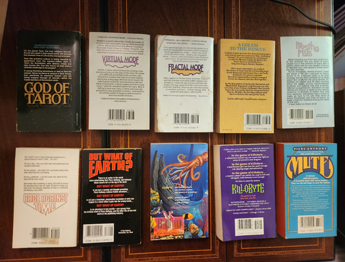 LOT OF 10 PIERS ANTHONY VINTAGE FANTASY PAPERBACKS 1980's VG OR BETTER - Picture 2 of 3