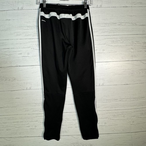 Adidas Three Stripe Training Warm Up Pants Soccer Black White Youth Sz L 14/16 - Picture 4 of 6