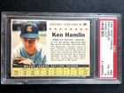 1961 Post Cereal Baseball Hand Cut Ken Hamlin #89 PSA 4