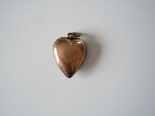 Antique Pendant Heart Seed Pearl Small Gold Tone 3.0 G/2.4 X 1.5 Cm - Picture 3 of 5