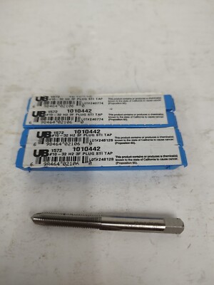 UNION BUTTERFIELD 10-32 FINE THREAD Plug Sti Tap H2 3 FLUTE  Qty 4