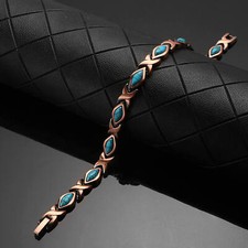 Copper Magnetic Bracelet 10 Max Magnets Men Women Restore Balance Energy Power