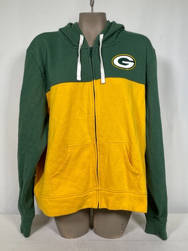 Felpa con cappuccio e zip intera Green Bay Packers Fanatics Take The Field verde/oro donna 3XL - Foto 2 di 12
