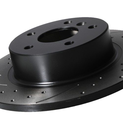 DISCOS DE FRENO TRASEROS RANURADOS PERFORADOS 304 MM PARA LAND ROVER DISCOVERY 2 L318 98-04 - Imagen 7 de 10