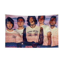 Bring Me the Horizon Heavy Rock Band Flag Banner Wall Tapestry + Brass Grommets