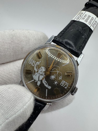 Vintage Sowjetische Ära UdSSR ZIM Pobeda Herren Mechanische Armbanduhr 1945-1975 Jahre - Bild 6 von 11