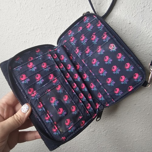 Vera Bradley Denim Moonlight Navy 3-in 1 RFID All in One Crossbody Bag Wallet - Picture 5 of 11