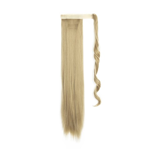 Clip coda di cavallo dritta con coulisse lunga US 18/24 pollici in estensione capelli finti - Foto 9 di 26
