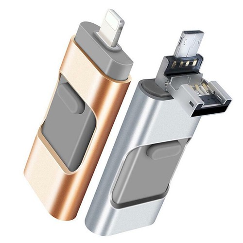 3 in 1 64GB USB 3.0 USB Memory Flash Pen Drive External Storage iPhone PC Androi - Picture 12 of 20