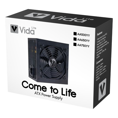 Vida 500w 650w 750W Watt PSU ATX PC Power Supply Unit 120mm INCS UK LEAD - Picture 6 of 59