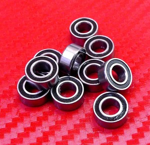 684-2RS 50 PCS Metal Rubber Ball Bearing Bearings Black 684RS 4*9*4 4x9x4 mm